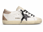 Golden Goose Super-Star Bianco Argento Oro Glitter