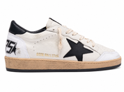 Golden Goose Ball Star in nappa bianca e stella nera