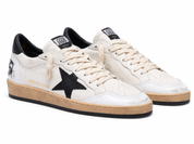 Golden Goose Ball Star in nappa bianca e stella nera