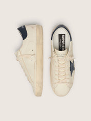 Golden Goose Super-Star Uomo Beige Night Blue - foto 3