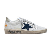 Golden Goose Ball Star Uomo White Blue Ice - scarpa destra
