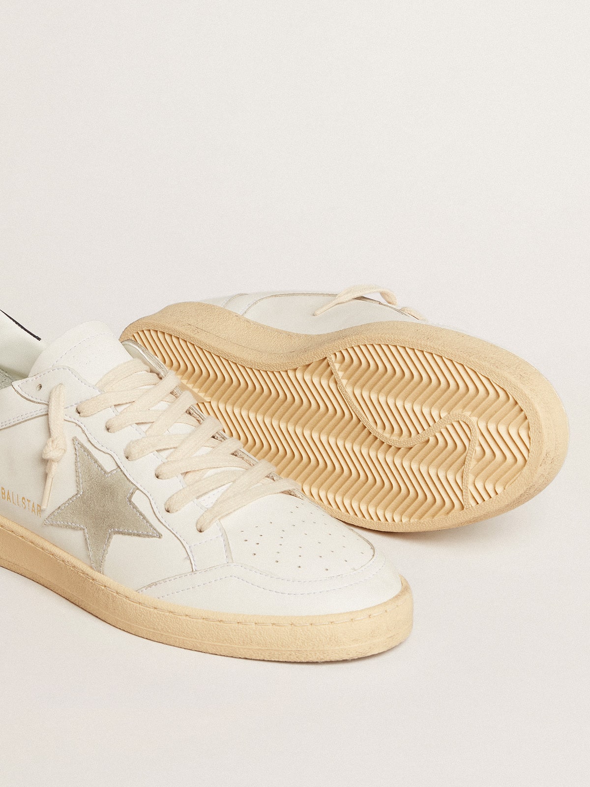 Golden Goose Ball Star talloncino in pelle blu