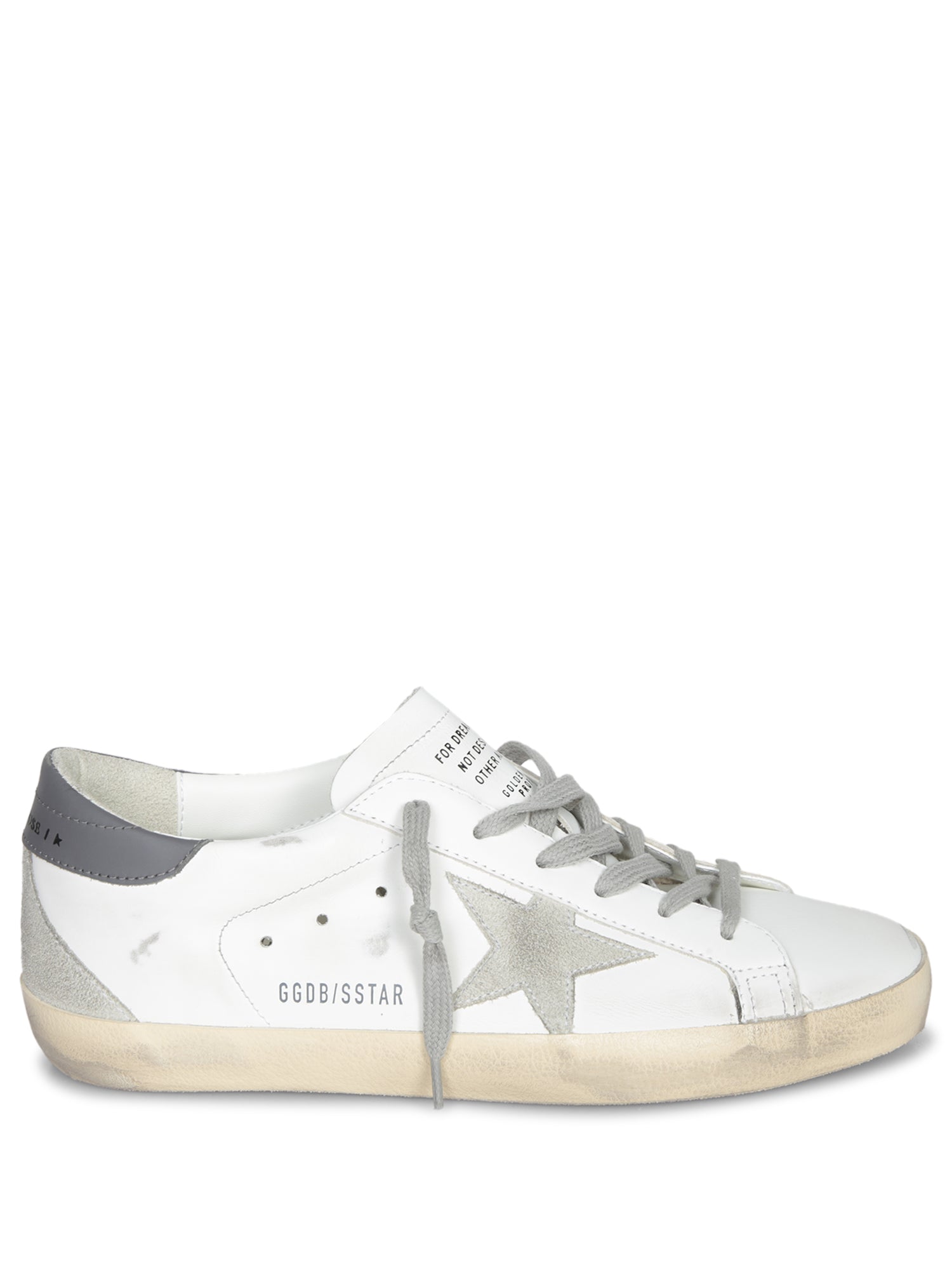 Golden Goose Super-Star Donna White Ice Dark Grey - scarpa destra