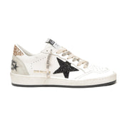Golden Goose Ball Star Donna White Black Gold Ice - scarpa destra