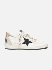 Golden Goose Ball Star Donna White Black Gold Ice - scarpa destra