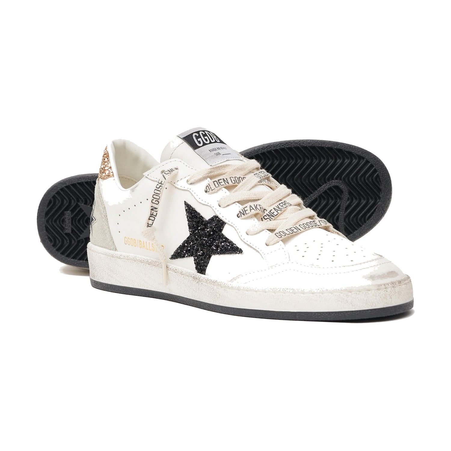 Golden Goose Ball Star Donna White Black Gold Ice - foto 2
