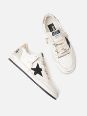 Golden Goose Ball Star Donna White Black Gold Ice - foto 4