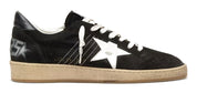 Golden Goose Ball Star Uomo in suede nero con stella in pelle bianca