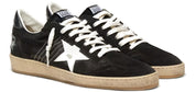 Golden Goose Ball Star Uomo in suede nero con stella in pelle bianca