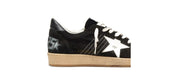 Golden Goose Ball Star Uomo in suede nero con stella in pelle bianca