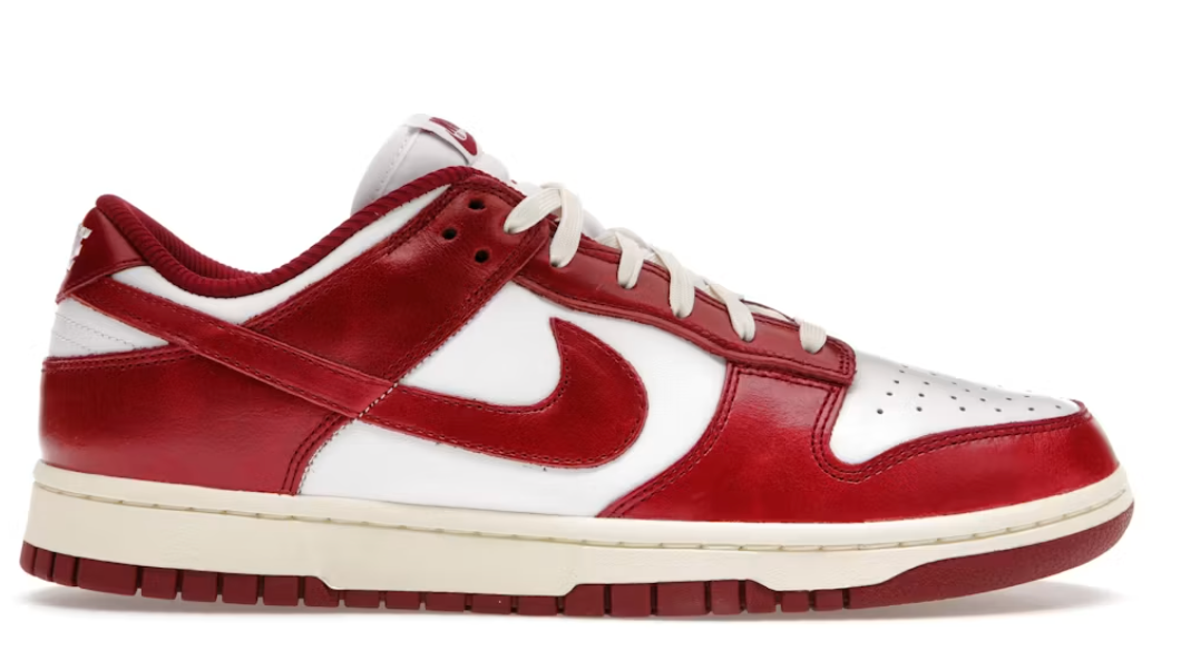 Nike Dunk Low PRM Vintage Team Red