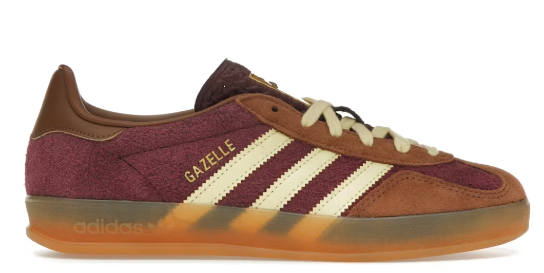 adidas Gazelle Indoor Maroon Almost Yellow