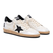 Golden Goose Ball Star in nappa bianca e stella nera
