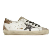 Golden Goose Super-Star Bianco Argento Oro Glitter