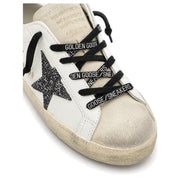 Golden Goose Super-Star Bianco Argento Oro Glitter