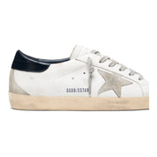 Golden Goose Super-Star con stella in suede e talloncino blu