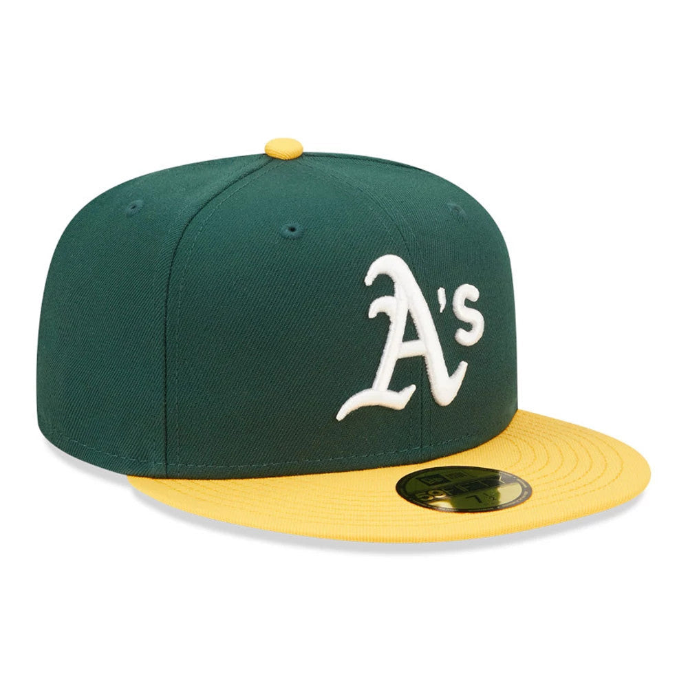 New Era – Cappellino 59FIFTY Athletics da gioco ufficiale verde scuro